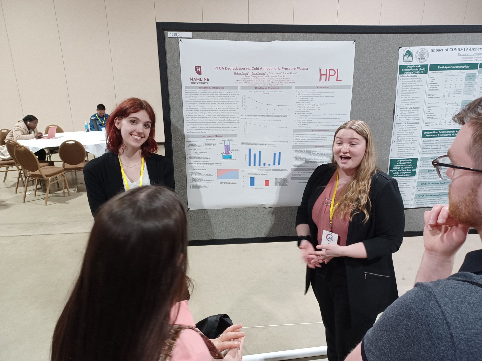 Hamline students presenting at NCUR